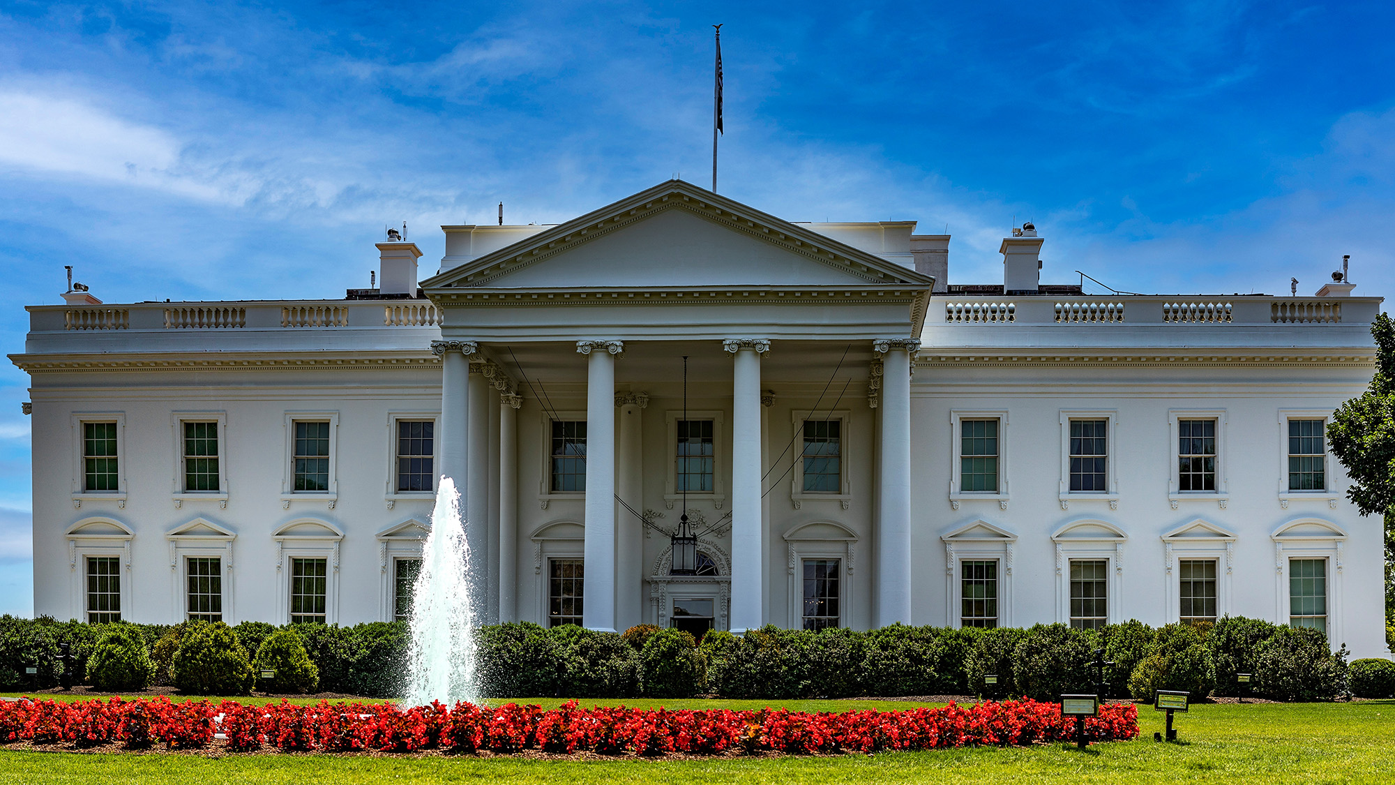 The exterior of the White House. Authoritarianism is possible even here in America.